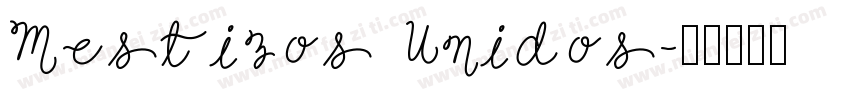 Mestizos Unidos字体转换
